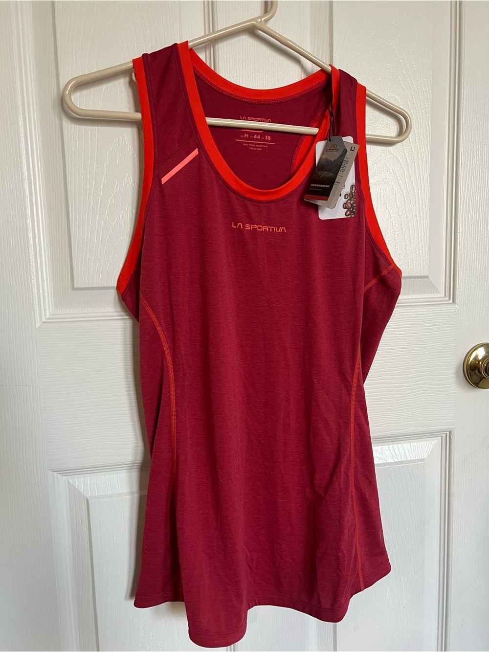 La Sportiva Women’s Red/Orange Racerback Lightweight Tank Top Size M